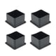 thumbnail image 1 of Protectores Para Patas De Silla 4 Piezas 3 8 X 3 8 Cm Pvc Negro, 1 of 6