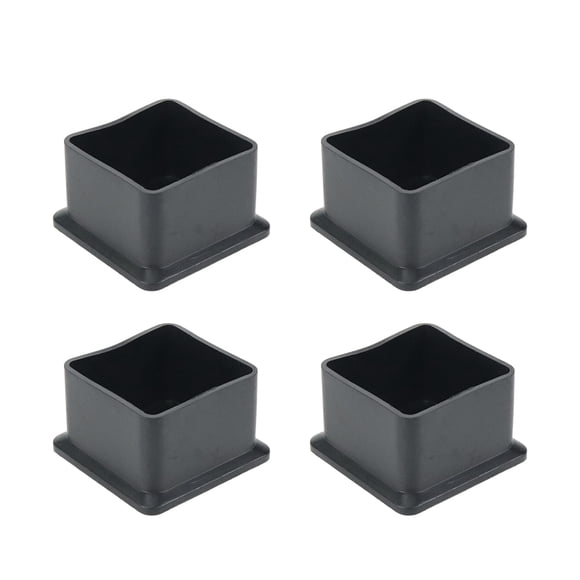 Protectores Para Patas De Silla 4 Piezas 3 8 X 3 8 Cm Pvc Negro
