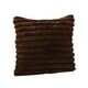 thumbnail image 2 of Funda de almohada de felpa de piel sintética, funda de almohada, funda de cojín para sofá, dormitorio, sala de estar, hotel, regalo de inauguración de Marrón oscuro, 2 of 5