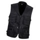 thumbnail image 4 of Chaleco Utilitario Para Hombre Con Múltiples Bolsillos Y Cremallera Para Caza, Pesca, Viajes, Exteriores, Negro, XL, 4 of 5