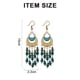 thumbnail image 2 of Pendientes largos de estilo bohemio con borlas vintage y cuentas, 2 of 5