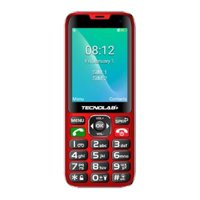 Tecnolab - Telefono Senior Adulto Mayor 4G Rojo Doble Sim Card Tl487