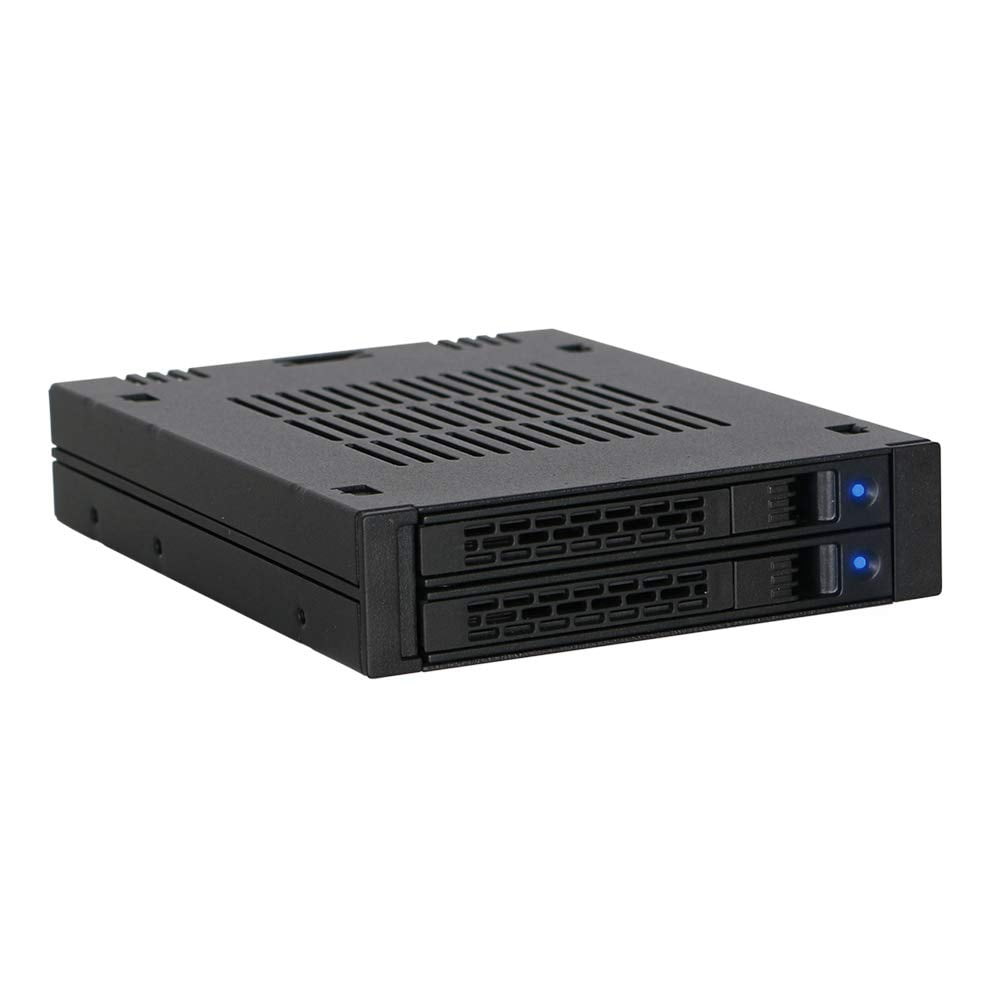 Rack Móvil Icy Dock De 2 Compartimentos Para Hdd/ssd Sas/sata De 2,5 Pulgadas Para 3,5 Pulgadas