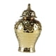 thumbnail image 1 of Tarro De Jengibre De Cerámica Arreglo Floral Exhibición Bodas Tarro De Jengibre Decorativo Dorado, 1 of 5