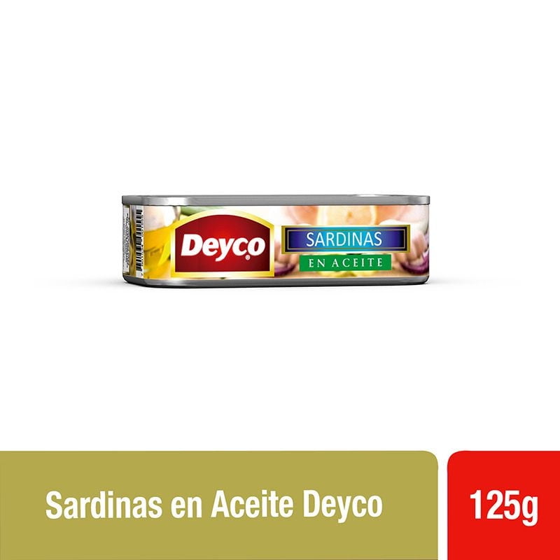 Sardina Aceite Lata Drenado 75 g - Neto 125 g Deyco