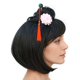 thumbnail image 2 of Peluca Witty Emporium Geisha Bob Corto Negro con Accesorios, 2 of 6
