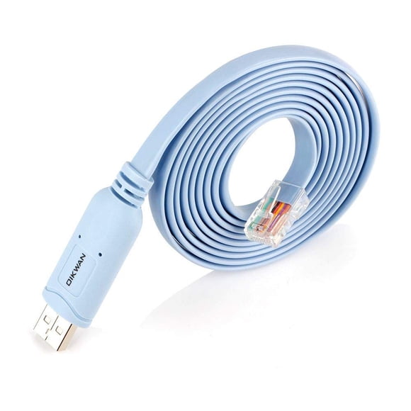 Cable de Consola USB OIKWAN 1.8 m para Router y Switch Cisco