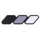 thumbnail image 2 of Emblema Insignia de rejilla tricolor de acrílico apernado Toyota BLANCO GRIS NEGRO, 2 of 3