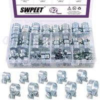 Kit De Miniabrazaderas Para Mangueras De Inyección De Combustible Swpeet, Chapadas En Zinc, 92 Unidades