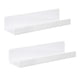 thumbnail image 2 of Estantes De Pared Flotantes De Acrílico De 2 Piezas Estantes De Repisa De Pared Modernos Para Dormitorio Blanco, 2 of 5