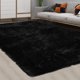 thumbnail image 1 of CAROMIO Alfombra de Peluche Sintético 10x13, Negro, 4 cm de Grosor, 1 of 7