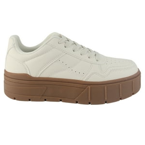 Zapatilla Chalada Mujer Troya-4 Beige Urbano