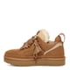 thumbnail image 3 of Zapatilla UGG LOWMEL de gamuza castaña para mujer con forro de lana, 3 of 8