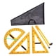 thumbnail image 1 of Reglas De Geometría Matemática, Herramienta De Dibujo De Geometría Matemática Para Pizarra De Oficina Escolar, 4 Uds., 1 of 5