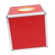 thumbnail image 1 of Urna de votación Caja de lotería Caja de aleación de aluminio con ranura Buzón comunitario multifuncional rojo Caja de almacenamiento de boletos Caja 25 centímetros, 1 of 5