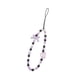 thumbnail image 4 of Cordón Para Teléfono Con Cuentas, Adorno Para Bolso, Llavero, Pulsera Bonita, Llavero Con Lazo Morado, 4 of 5