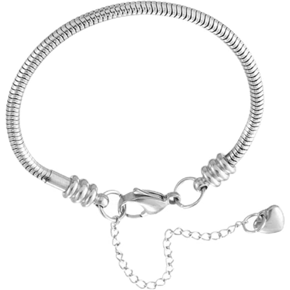 Pulsera KunBead cadena serpiente ajustable acero 15 cm