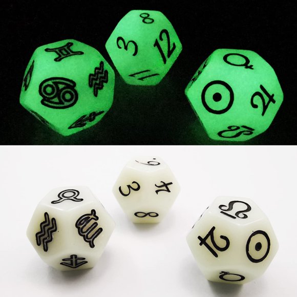 Juego de dados astrológicos Bescon Constellation Divination D12 x3