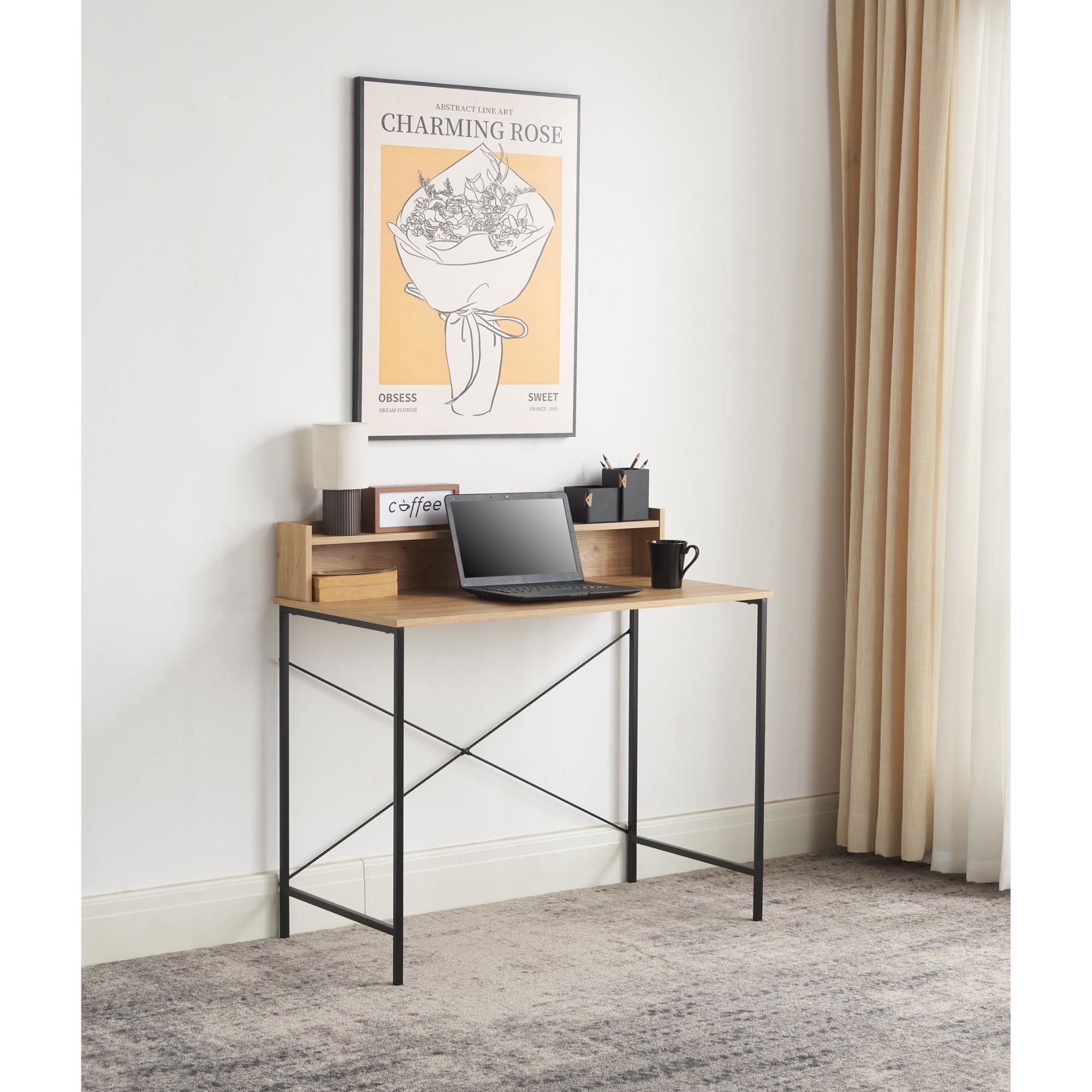 Mainstays - Escritorio Industrial Con Repisa 100Cm