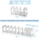 thumbnail image 2 of Organizador Vertical de Archivos LuluEasy Ajustable - Plástico Blanco, 2 of 7