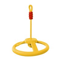 Magideal - Obstáculo De Rueda Para Niños, Carrera De Obstáculos Con Rueda De Mono Giratoria De 360 Degree Para Exteriores Amarillo