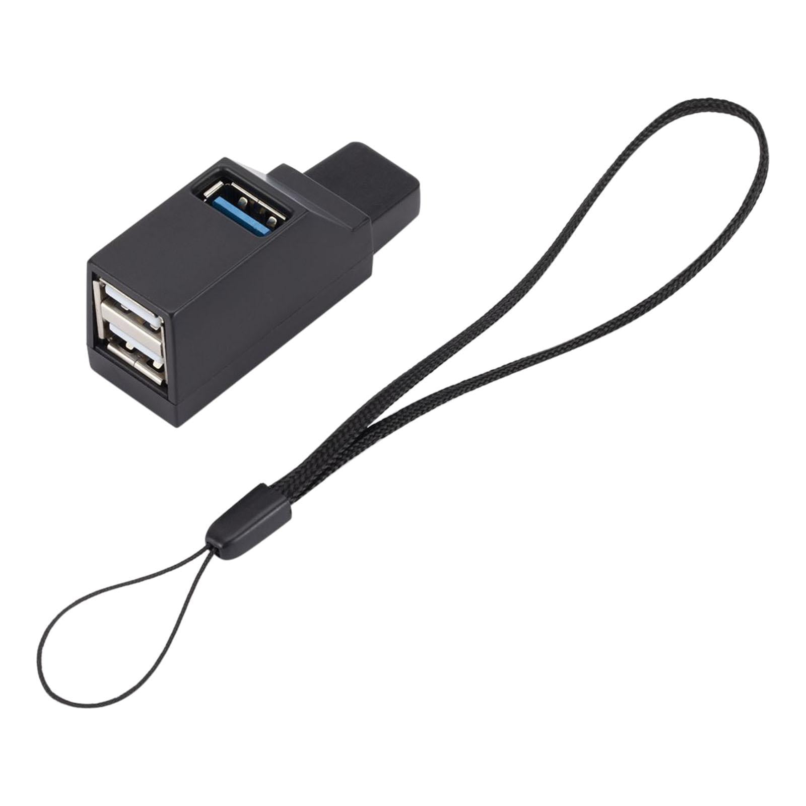 Magideal - Usb 3.0 Hub Splitter, 3 Puertos De Alta Velocidad Mini Usb Hub Usb 3.0 Hub Adapter Portable Compact Plug And Play Usb Splitter Adapter Para Notebook