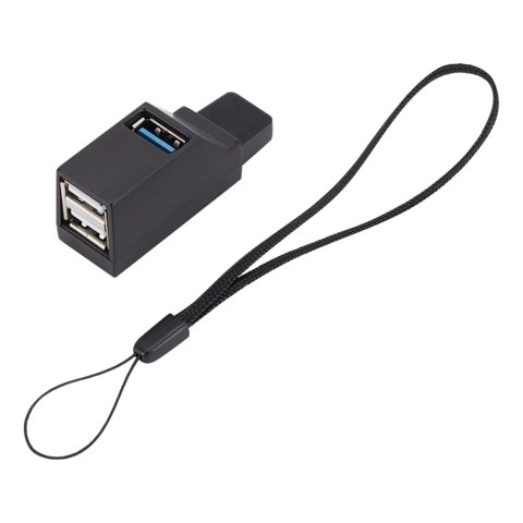 Magideal - Usb 3.0 Hub Splitter, 3 Puertos De Alta Velocidad Mini Usb Hub Usb 3.0 Hub Adapter Portable Compact Plug And Play Usb Splitter Adapter Para Notebook