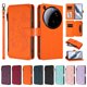 thumbnail image 3 of Funda Cartera Mariposa para [Xiaomi 15 Ultra] con Soporte y Cremallera Naranja, 3 of 6