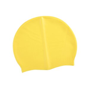 Ioensy - Gorro De Natación De Color Puro, Gorro De Natación De Silicona Para Deportes Acuáticos, Navegación, Pelo Largo, Amarillo