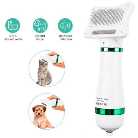 Genérico - Cepillo Secador 2 En 1 Quita Pelos Para Mascotas