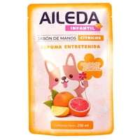 Aileda - Recarga Para Jabón Espuma De Manos 250 Ml Fragancia De Cítrico Destinado A Niños