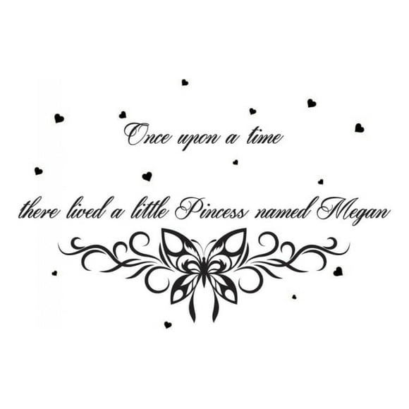 Decomural Once Upon A Time Personalised Name WS-44244