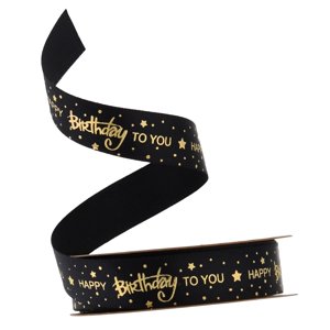 Magideal - 1 De Cintas De , Cinta Para Regalos, Adornos Dorados Para Lazos, Festivales, Cajas Para Pasteles, Manualidades De , Negro 20 Yardas