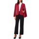 thumbnail image 2 of INSPIRE CHIC Blazer con Mangas de Capa para Mujer, Chaqueta Casual Abierta para Trabajo de Negocios, Talla M, Rojo, 2 of 6