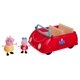 thumbnail image 1 of Coche de juguete Jazwares Peppa Pig rojo con figuras de Peppa y momia, 1 of 5