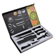 thumbnail image 4 of Set De Cuchillos De Cocina Profesionales De 6 Piezas Negro, 4 of 4
