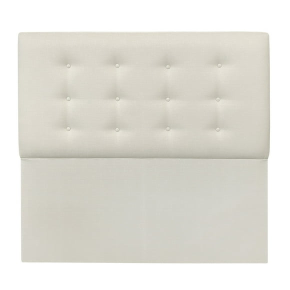 Respaldo Botone Premium King Lino Crema