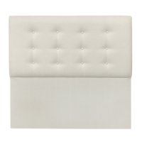 Espacio Hogar - Respaldo Botone Premium Super King Lino Crema