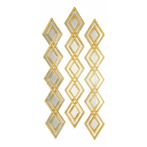 Genérico - Set 3 Espejo Pared Decorativo Panel Artístico Diamante Jhn