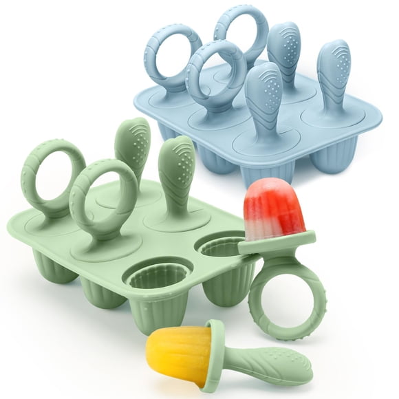 Moldes de paletas de silicona MISSLILI con palitos