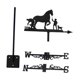 thumbnail image 1 of Veleta De Caballo, Artesanías, Arte De Hierro, Adorno De Caballo Para Cerca De Casa De Campo, Caballo Con Hombre, 1 of 5