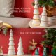 thumbnail image 3 of Escultura WONDROUS' DECO Figuras de Árbol 2 pzas Blanco/Dorado, 3 of 7
