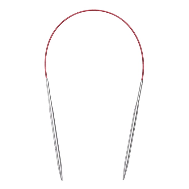 Uxcell Tamaño US 6 Agujas de Tejer Aguja Circular 16 pulgadas Redonda de Metal Acero Inoxidable para Proyectos Hechos a Mano DIY Tejido