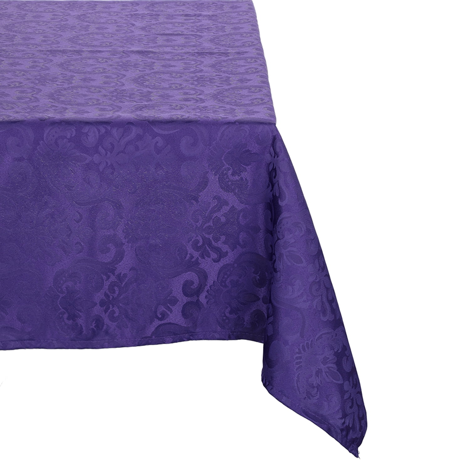 Sueño Blanco - Mantel Rectangular Flor De Lis Morado