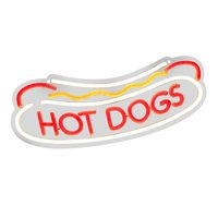 Magideal - Letrero Luminoso De Comida Lámpara De Ambiente Led Luz Para Tienda Decoración De Pared De Fácil Instalación Adecuado Para Tiendas De Comida Rápida Y Perritos Calientes