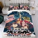 thumbnail image 4 of Gurren Lagann Conjunto de sábanas temático, trío de piezas, cómodo y amigable con la piel, diseño único, regalo de decoración para el hogar para familiares, amigos y fans,173cm *218cm, 4 of 6