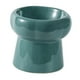 thumbnail image 4 of Tazón De Comida Para Gatos Protección Para El Cuello Estable Antideslizante Tazón Para Gatos Contenedor De Comida 130ML Verde Oscuro, 4 of 5