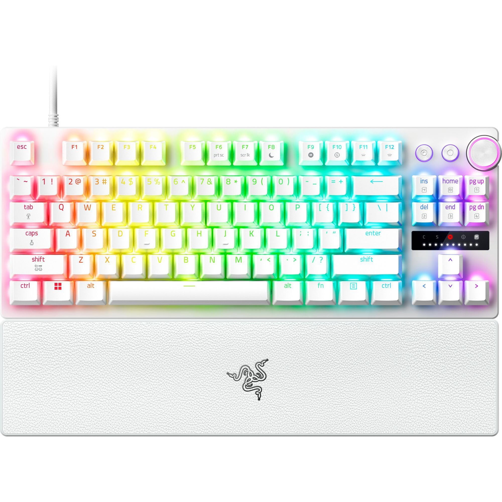 Teclado Gaming Razer Huntsman V3 Pro Tkl 8 Khz Analógico Blanco