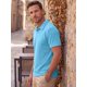 thumbnail image 4 of INSPIRE CHIC Camiseta Polo de Punto Jacquard para Hombre Cuello en V Transpirable Verano Golf Talla L Azul, 4 of 5