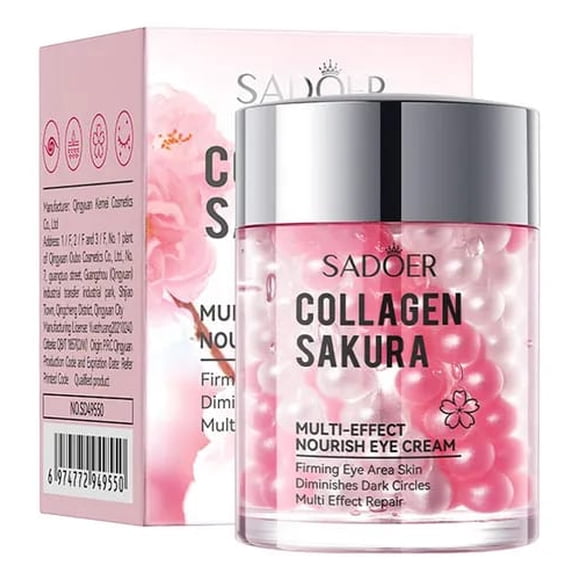 Crema Contorno de Ojos Collagen Sakura Reafirma y Disminuye Ojeras Multiefecto